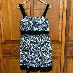 DBY Ltd. Bold Floral Cotton Summer Sundress Size 8